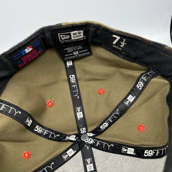 Detroit Tigers MLB Camou 7 1/2 59Fifty New Era Hat Fitted Cap Men - Picture 6 of 7